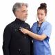 SimScope® Electronic Training Stethoscope being used with Bionic Hybrid Simulator™.