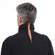 Zipper along the neck to increase the neck hole size.