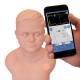 3B Scientific 1025486 PAT4 Pediatric Auscultation Manikin, Light Skin Tone - Close-up SAM4 Online App (Smartphone is Not Included)