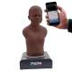 3B Scientific 1025487 PAT4 Pediatric Auscultation Manikin, Dark Skin Tone - Showing SAM4 Online App (Smartphone is Not Included)