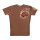STOPS Medical 1025985 Full Thickness Chest and Back Burn Short Sleeve Shirt, Dark Skin Tone - Front