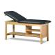 Clinton 1030-E Classic Express Treatment Table with Adjustable Backrest and Shelving - Black (Paper Roll is Not Included)