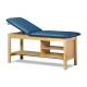 Clinton 1030-E Classic Express Treatment Table with Adjustable Backrest and Shelving - Royal Blue (Paper Roll is Not Included)