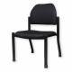 Blickman Model 1130 Black Vinyl Patient Room Chair without Arms