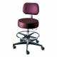 Century Pneumatic Stool with Backrest & Adjustable Footring