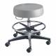 Brewer Company Model 11001VFR Century Pneumatic Stool with Seamless Seat & Adjustable Footring