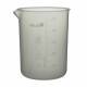 BrandTech 110905 PFA Low Form Griffin Beaker with Molded Graduations - 500mL