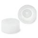 Globe Scientific 111671C Clear (Natural) Screw Caps with O-Ring for use with Microtubes