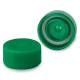 Globe Scientific 111671G Green Screw Caps with O-Ring for use with Microtubes