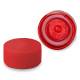 Globe Scientific 111671R Red Screw Caps with O-Ring for use with Microtubes