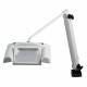 Waldmann OMNIVUE™ LED Magnifier Light with 35" Arm, Pin Mount Table Clamp  - Side View