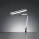 Waldmann 113686000-00753168 ALD LED Task Light with 31" Double Arm, Table Clamp Mounted - Front VIew