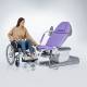 SCHMITZ 11590020 medi-matic® Examination and Treatment Chair in Lavender Purple - Low Entry Height (Wheelchair and Foot Support with Handle are Not Included)