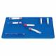 Heathrow Scientific 120747 Workstation Lab Mat, Blue, In Use (Test Tubes and Pen NOT included)