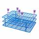 Heathrow Scientific 120763 Coated Wire Rack Fits 13-16mm Tubes, 108-Well, 9x12 Array, Blue Rack (Test Tubes NOT Included)