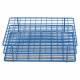 Heathrow Scientific 120763 Coated Wire Rack Fits 13-16mm Tubes, 108-Well, 9x12 Array, Blue Rack