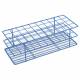 Heathrow Scientific 120766 Coated Wire Rack Fits 20-24mm Tubes, 4x10 Array, 40-Well, Blue