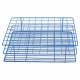 Heathrow Scientific 120768 Coated Wire Rack - Fits 20-25mm Tubes, 80-Well, 8x10 Array, Blue