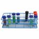 Heathrow Scientific 120771 Blue Coated Wire Rack - Fits 30-40mm Tubes, 3x8 Array, 24-Well (Test Tubes NOT included)