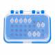 Clear lid protects and allows visibility of the contents (Tubes are NOT Included)