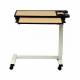 Novum Medical 120ES Acute Care Overbed Table Split Top without Vanity - Pneumatic Lift Mechanism