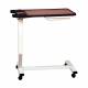 Novum Medical 120EV Acute Care Overbed Table Dual Cup Holders with Vanity - Pneumatic Lift Mechanism