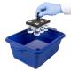Heathrow Specific 121006 6-Place Floating Foam Vial Rack - Dropping the Rack in a Cooling Container (Vials and Cooling Container are Sold Separately)
