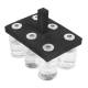 Heathrow Specific 121006 6-Place Floating Foam Vial Rack - With Vials Attached (Vials are Sold Separately)