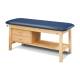 Clinton 1300-E Classic Express Treatment Table with Flat Top and Drawers - Royal Blue (Paper Roll is Not Included)