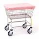 R&B Wire 132M Antimicrobial Cover Cap for E, D, and G Wire Basket - Mauve (Laundry Cart is Sold Separately)