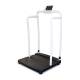 250-10-2 Series Rice Lake Bariatric Scale with Integrated Handrail - 1000 lbs Capacity, Left Angle View