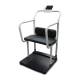 250-10-4 Series Rice Lake Bariatric Scale with Integrated Seat and Handrail, Left Angle View