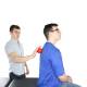 CanDo® 14-1760 Peanut-Shaped Massage Ball - In Use (Treatment Table is Not Included)