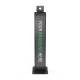 Compulocks 140B Floor Stand with Brandable Panel - Black, Front View