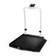 350-10-2 Series Rice Lake Single-Ramp Wheelchair Scale with Integrated Handrail, Left Angle View