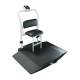 350-10-4 Series Rice Lake Dual-Ramp Wheelchair Scale with Integrated Seat and Handrail, Right Angle View