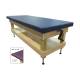 CanDo® 15-1202 Manual Hi-Lo Hardwood Treatment Table with Flat Top and Shelf - Without Drawer
