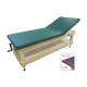 CanDo® 15-1203 Manual Hi-Lo Hardwood Treatment Table with Adjustable Back and Shelf - Without Drawer
