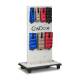 CanDo® 15-4257 Mobile Weight Rack - With Cuff Weights and Dumbbells, Cuff Weights Angle View