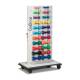 CanDo® 15-4257 Mobile Weight Rack - With Cuff Weights and Dumbbells, Dumbbells Angle View