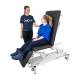 CanDo® 15-4295 Quickship Hi-Lo Treatment Table with 3 Section, Black Vinyl Top - Actual Use