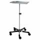 Blickman Model 1501 5-Leg Chrome Instrument Stand with Stainless Steel Tray