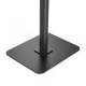 Compulocks 150B Floor Stand with Swift Panel - Black, Lock Slot, Bottom View with Base Plate
