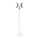 Compulocks 150W200ADPB Floor Stand with Swift Panel for Samsung 32" E-Paper Signage - White, Front View