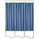OmniMed 153053_NO Beamatic Folding Privacy Screen with 3 Norway Designer Cloth Screen Panels