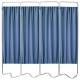 OmniMed 153054_NO Beamatic Folding Privacy Screen with 4 Norway Designer Cloth Screen Panels