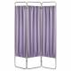 Economy 3 Section Folding Screen Frame SKU 153093 Shown with Optional Lavender Cloth Screen Panels