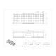 Poltex 15FZCONRCK720 Conical Tube Freezer Rack, 85 x 15 mL Tubes - Dimensions