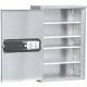 Deluxe Single Door Audit Narcotic Cabinet with Digital Keypad Lock and HID iClass Reader - 24" H x 16" W x 8" D