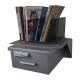 Omni Shelf Model 183030 shown with OPTIONAL Omni Large Aluminum Refrigerator Lock Box with E-Lock Model 183036 (Shelf Organizer & Magazines NOT included)